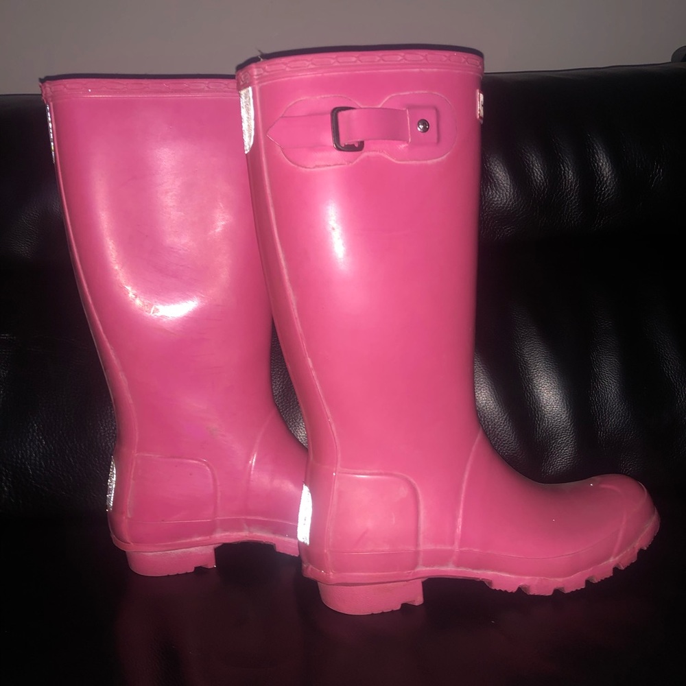 Pink Hunter Rain Boots